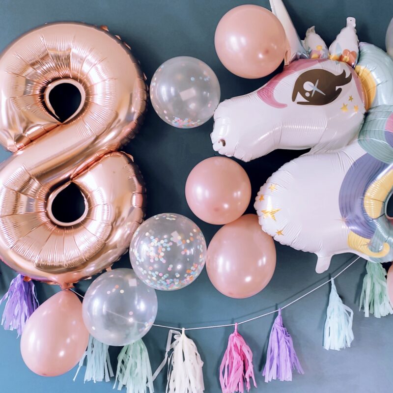 6pcs Thème de fête d'anniversaire de licorne Ballons en - Temu France