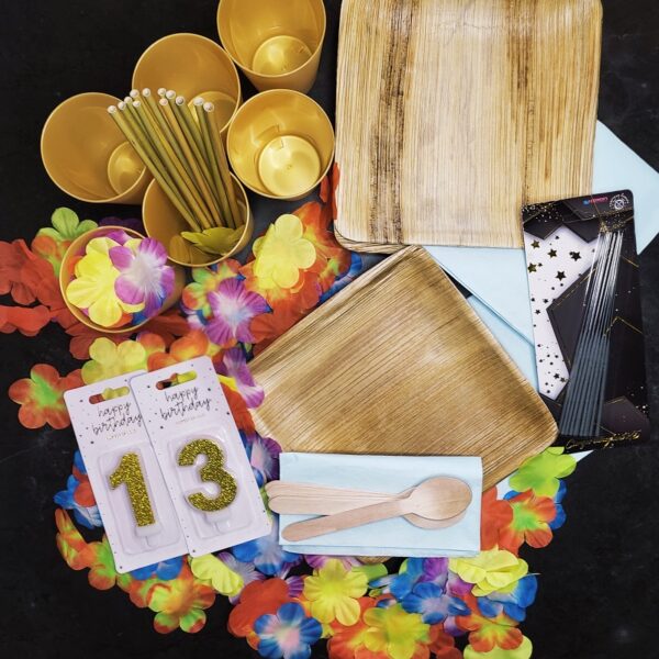 vaisselle box anniversaire ado aloha